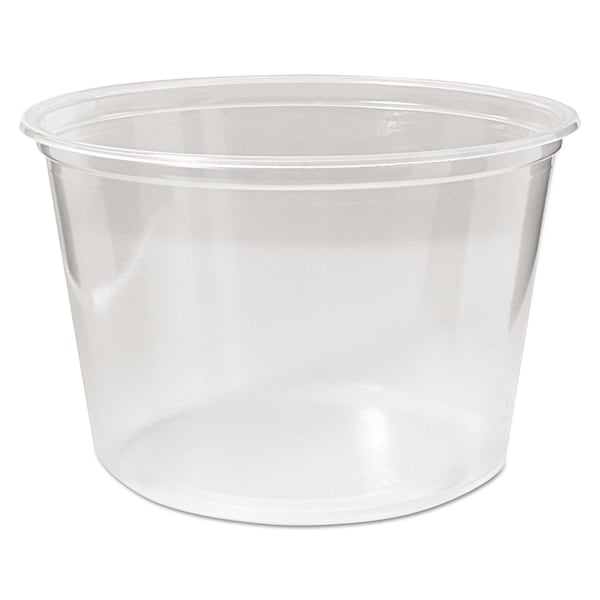 Fabri-Kal Microwavable Deli Containers, 16 oz, Clear, PK500 9505102 - main